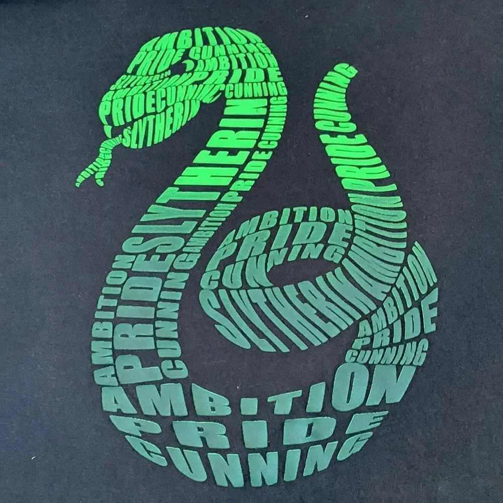Harry Potter Slytherin Graphic T-shirt XL Black